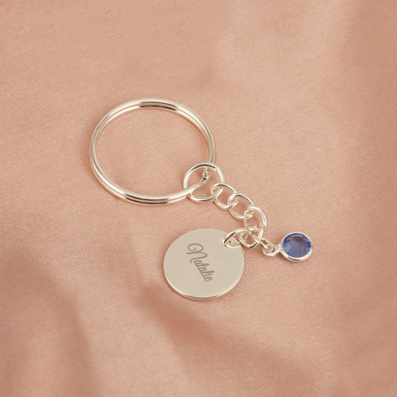 Personalized Name Keychain, Customized Keyring Birthstone, Customized Keyring, Personalized Letter, For Women Men Gift Ideas Unique Gifts image 9