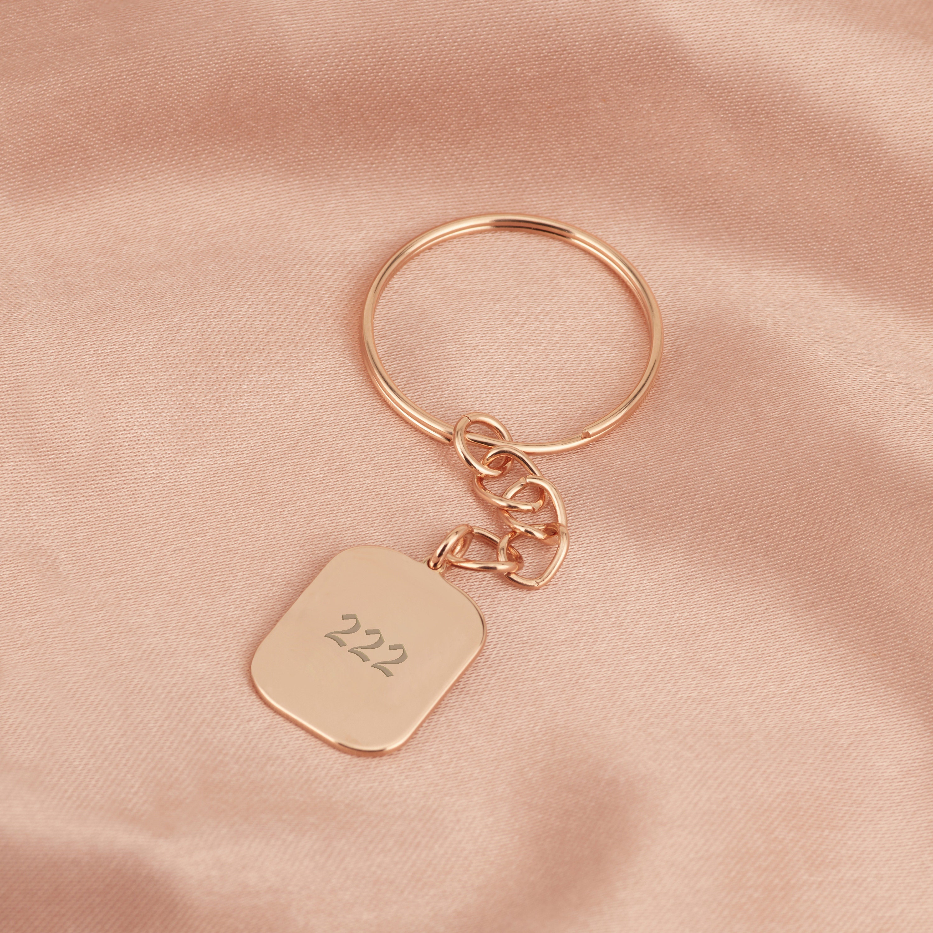 Unique Code Numbers Key Chain Personalized Angel Numbers Keychain, Custom Keyring With Angel Numbers ...