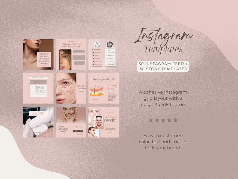 hifu instagram canva template