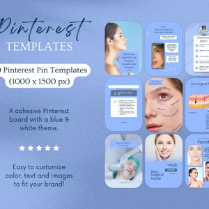 hifu pinterest canva template