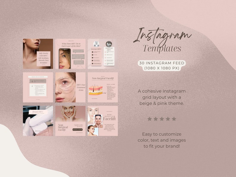 hifu instagram canva template