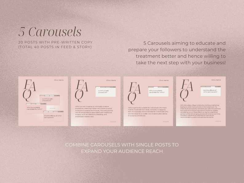 hifu carousels post canva