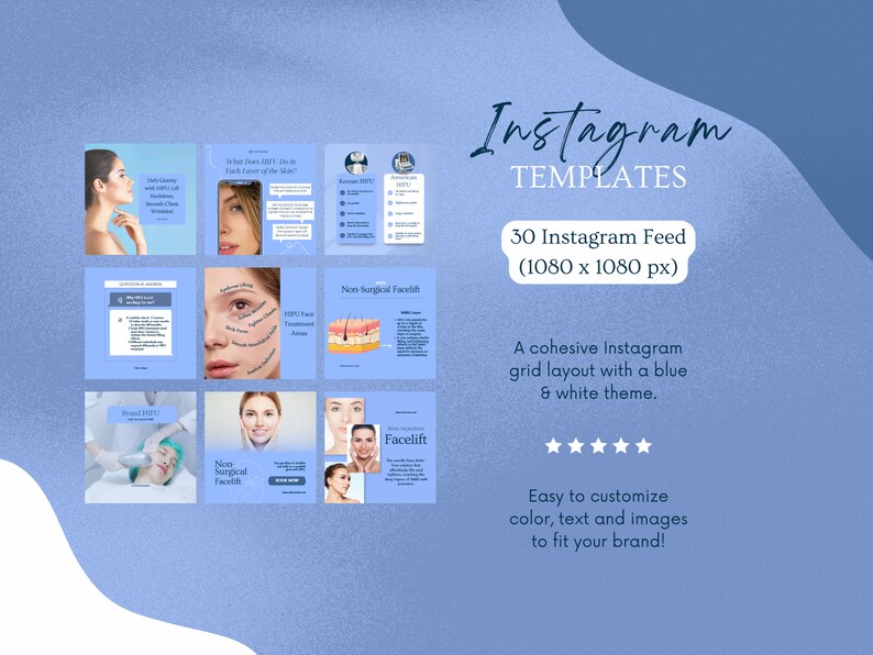 hifu instagram canva template