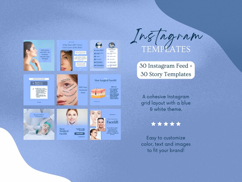 hifu instagram canva template