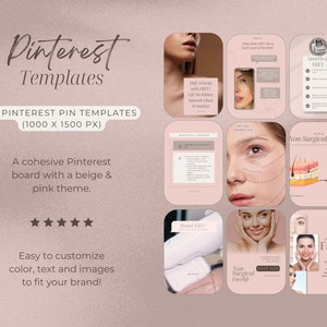 hifu pinterest canva template