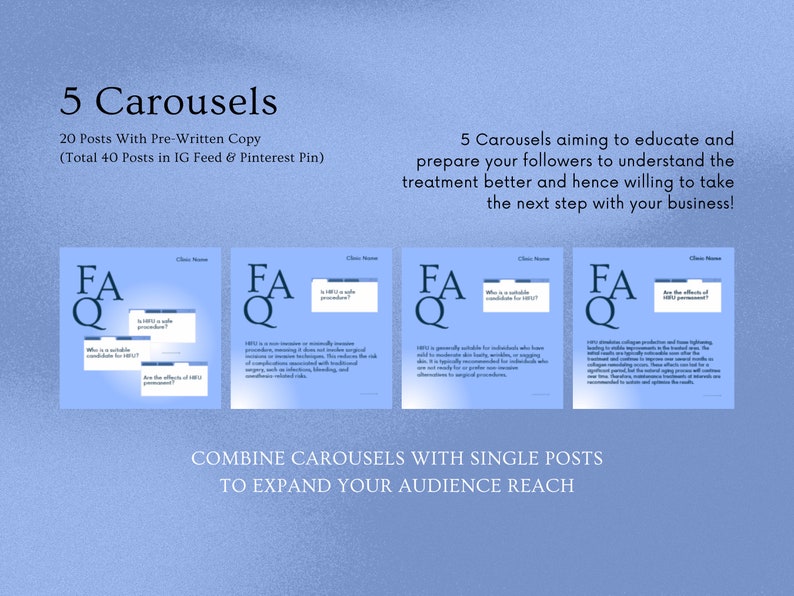 hifu carousels post canva