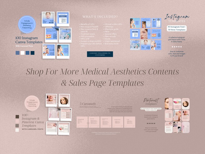 beauty enthusiast templates