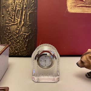 Edinburgh Crystal Clock - Etsy