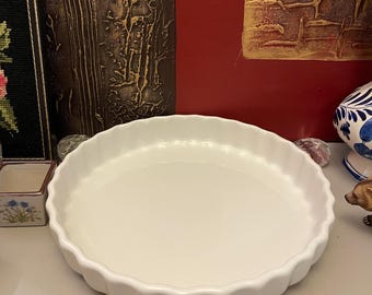 Molde de cerámica vintage para tartas o quiches.