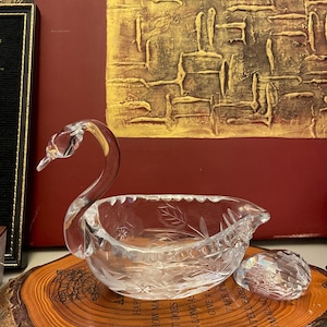 Bohemia Crystal Swan - Etsy