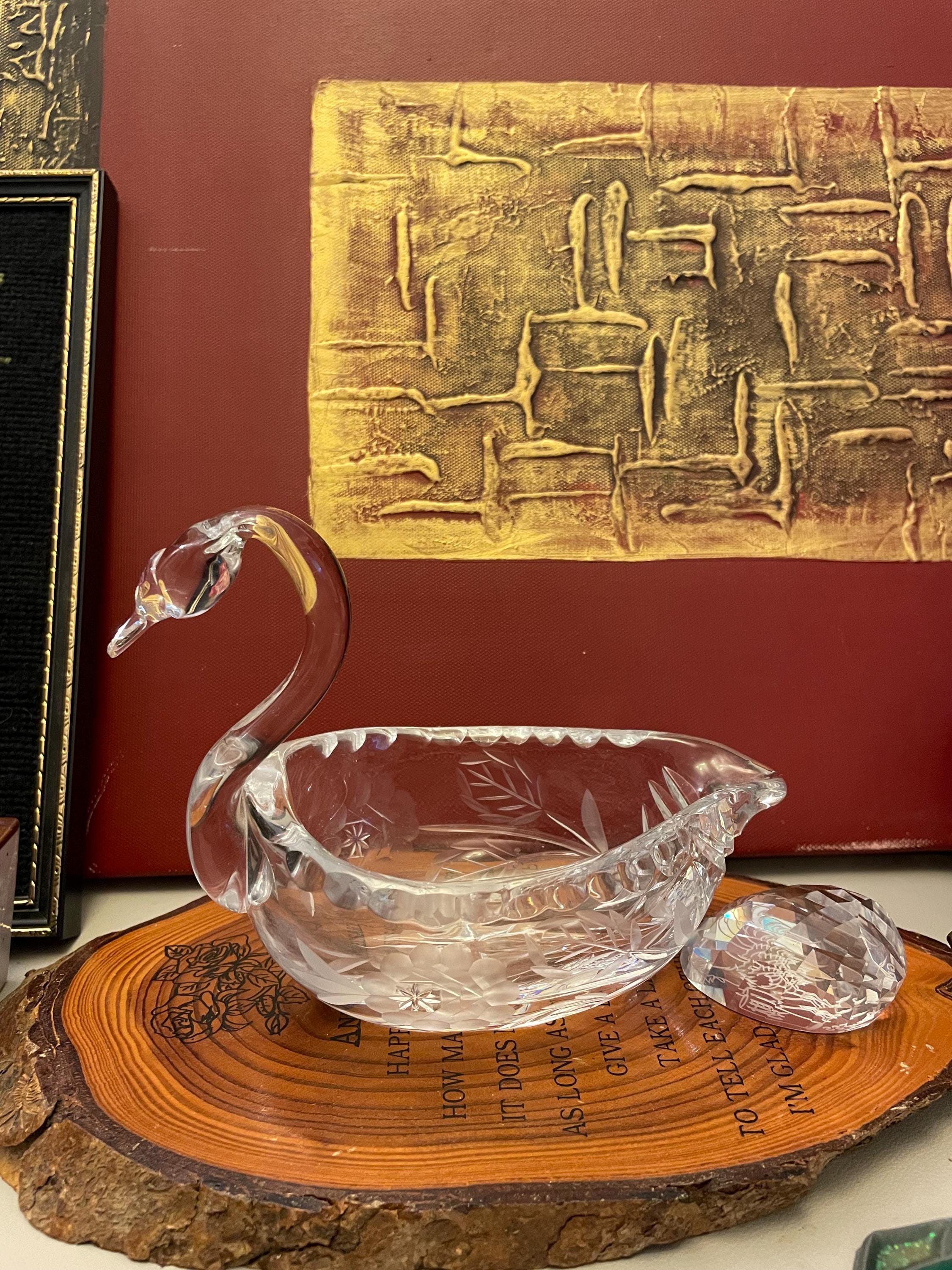 Bohemia Crystal Swan - Etsy