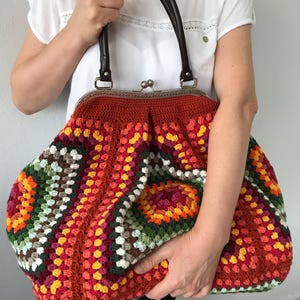Poppins bag, large crochet bag, xl crochet vintage bag, crochet bag