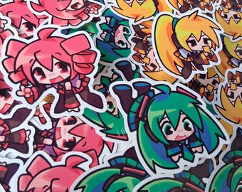 Triple Baka Miku, Teto and Neru | Vinyl Stickers | 2.5"