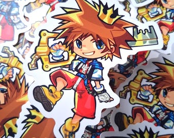 KINGDOM HEARTS III ウォールステッカー ソラ クラウン ソラ キングダム ハーツ デカール ステッカー 6 インチ | KH1 KH2 KH3
