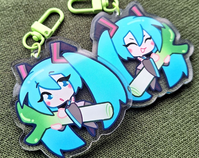 Hatsune Miku Keychain Acrylic Charm 2.5 Double-sided - Etsy