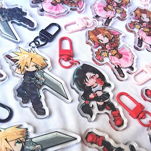 Brelok Final Fantasy 7 | Akrylowy brelok | 2,5" dwustronny