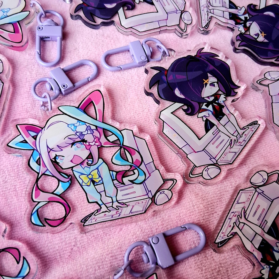 Needy Streamer Overload Keychain | Acrylic Charm | 2.5