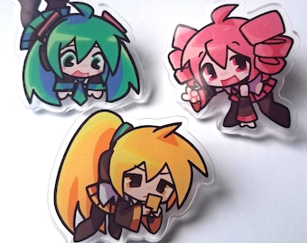 Tripla Baka Miku, Teto e Neru / Spille acriliche Vocaloid / 2"