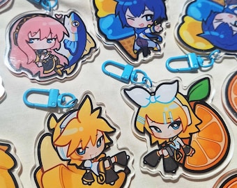 Vocaloid Keychains | Vocaloid Acrylic Charm | 2.5"