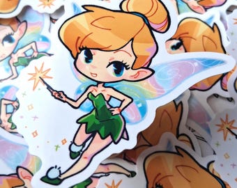 Cute Tinker Fairy Stickers | Vinyl Stickers | 2.5"