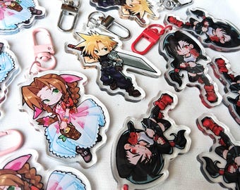 FF7 リメイク ヴィンセント・ヴァレンタイン VII アクリルキーチェーン