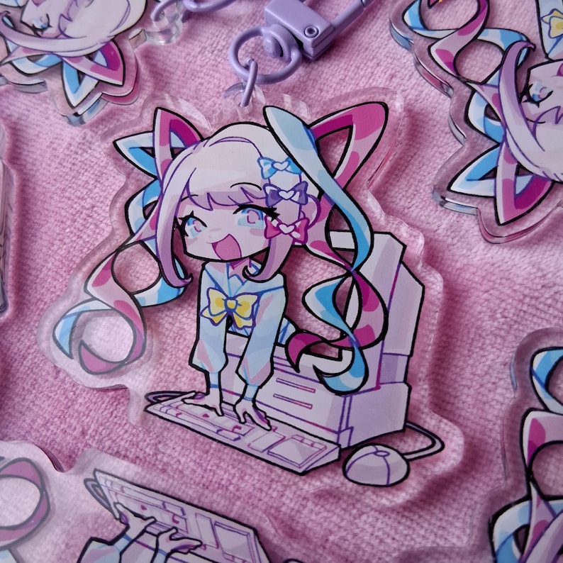 Needy Streamer Overload Keychain | Acrylic Charm | 2.5