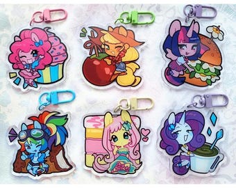 My Little Pony Keychains | Acrylic Charm | 2.5"