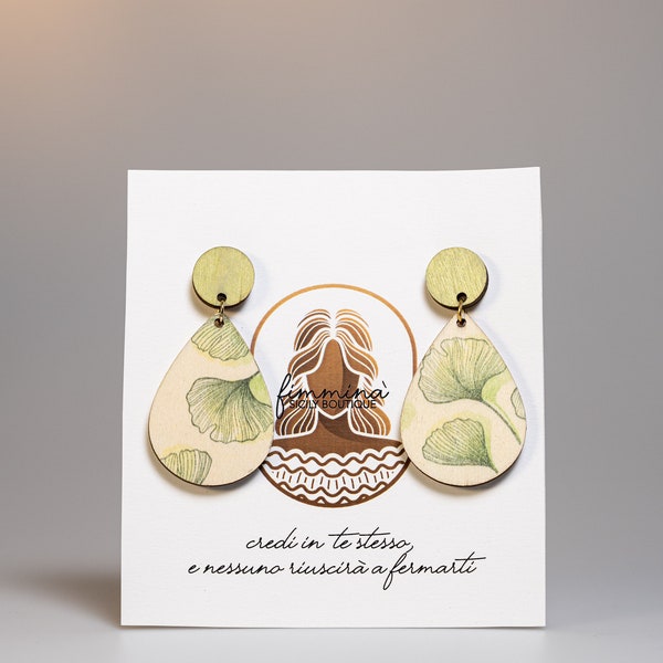 Wood Earrings - Wood FSB