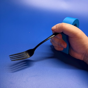 Adaptive Cuff Utensil Holder for Accessibility - Custom Fit