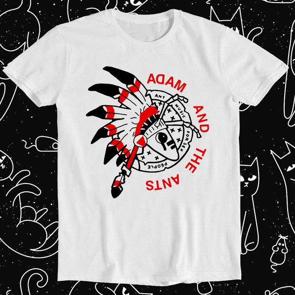 Adam Ant muziek voor mensen punk rock retro grappige meme cadeau TeeT shirt 1275