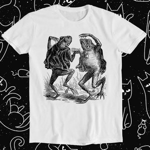 Toad Demons Dancing Frog Art Painting Manga Music Retro Funny Art Drawing Gamer Anime Cult Meme Movie Gift Top Tee T Shirt 1139