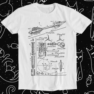 Archery Arrow US Patent Music Retro Funny Art Drawing Gamer Anime Cult Meme Movie Gift Top Tee T Shirt 1136