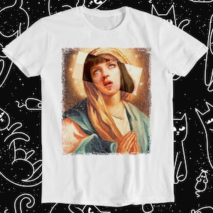 Mona Lisa Da Vinci Uma Thurman TV Cult Movie Retro Funny Meme Gift Tee T Shirt 1231