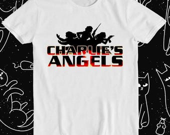 Charlie&#39;s Angels T Shirt 70s TV Show Series Cult Cool Gift Tee T264