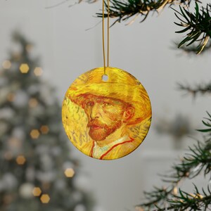Christmas ornaments featuring Vincent van Gogh, a tribute to Dutch heritage Ceramic Ornaments (1pc, 3pcs, 5pcs, 10pcs) / gift idea
