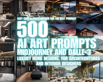 500+ Midjourney Prompts, Comprehensive Midjourney Digital Guide, Guide for AI Image Generation, AI art, Midjourney, Digital, Art, Prompts
