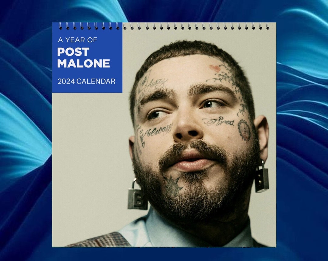 Post Malone Calendar 2025, Celebrity Calendar, Post Malone 2025 Wall