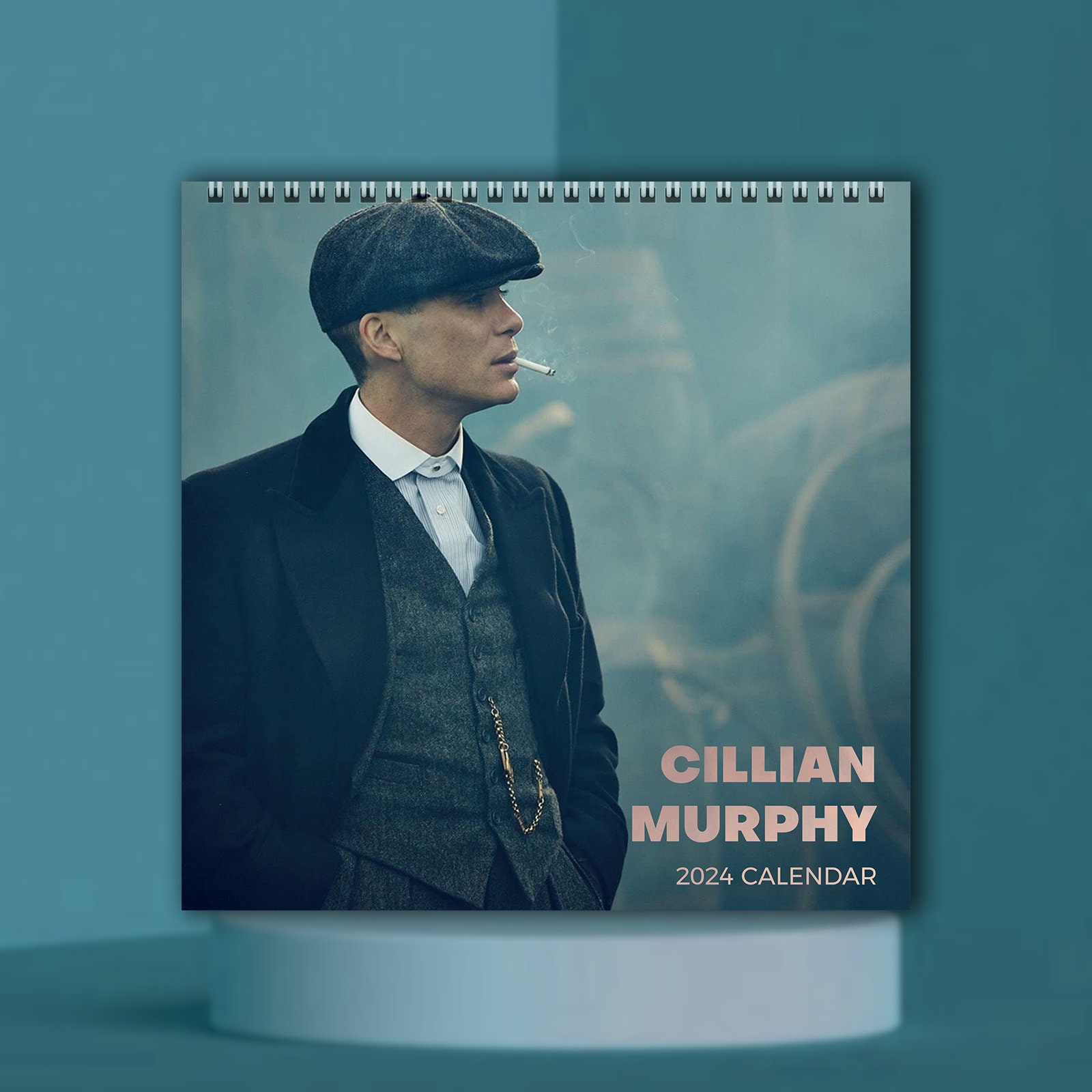 Cillian Murphy Wrapping Paper - Christmas Wrapping Paper - Cillian Murphy  Santa Hat Wrap