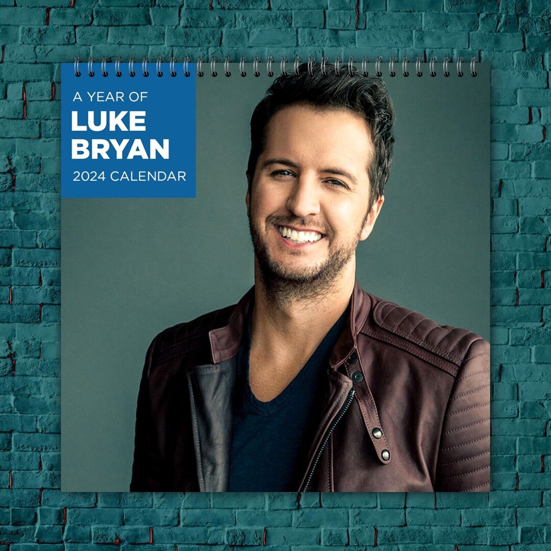 Luke Bryan Calendar 2024 Luke Bryan 2024 Celebrity Wall Etsy Australia