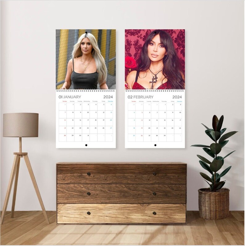 Kim Kardashian Calendar 2024 Kim Kardashian 2024 Celebrity Wall