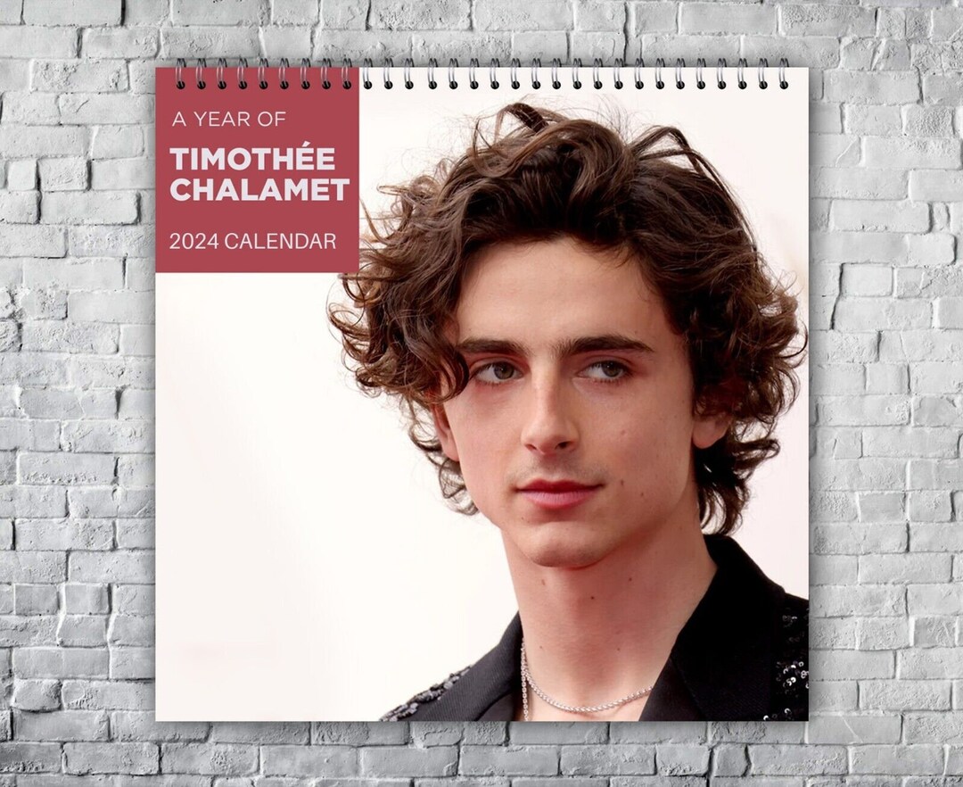 Timothée Chalamet Calendar 2024 Timothée Chalamet 2024 Etsy UK
