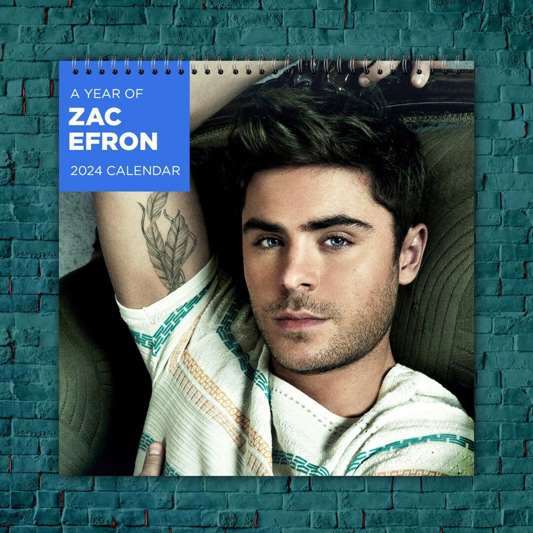 Celebrity Calendar, Zac Efron Calendar 2025 Zac Efron 2025 Celebrity