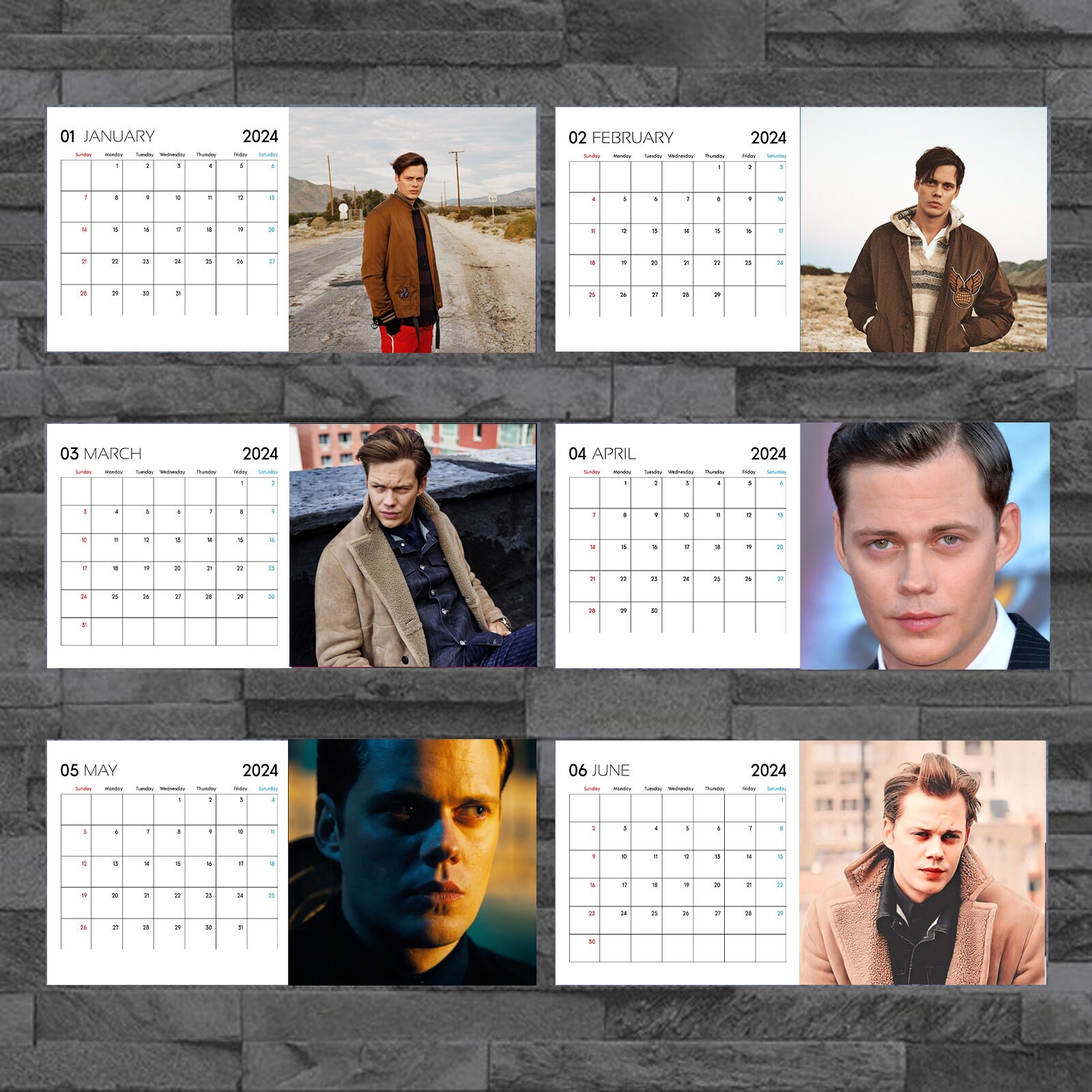 Bill Skarsgard Calendar 2025 Celebrity Calendar Bill Skarsgard 2025