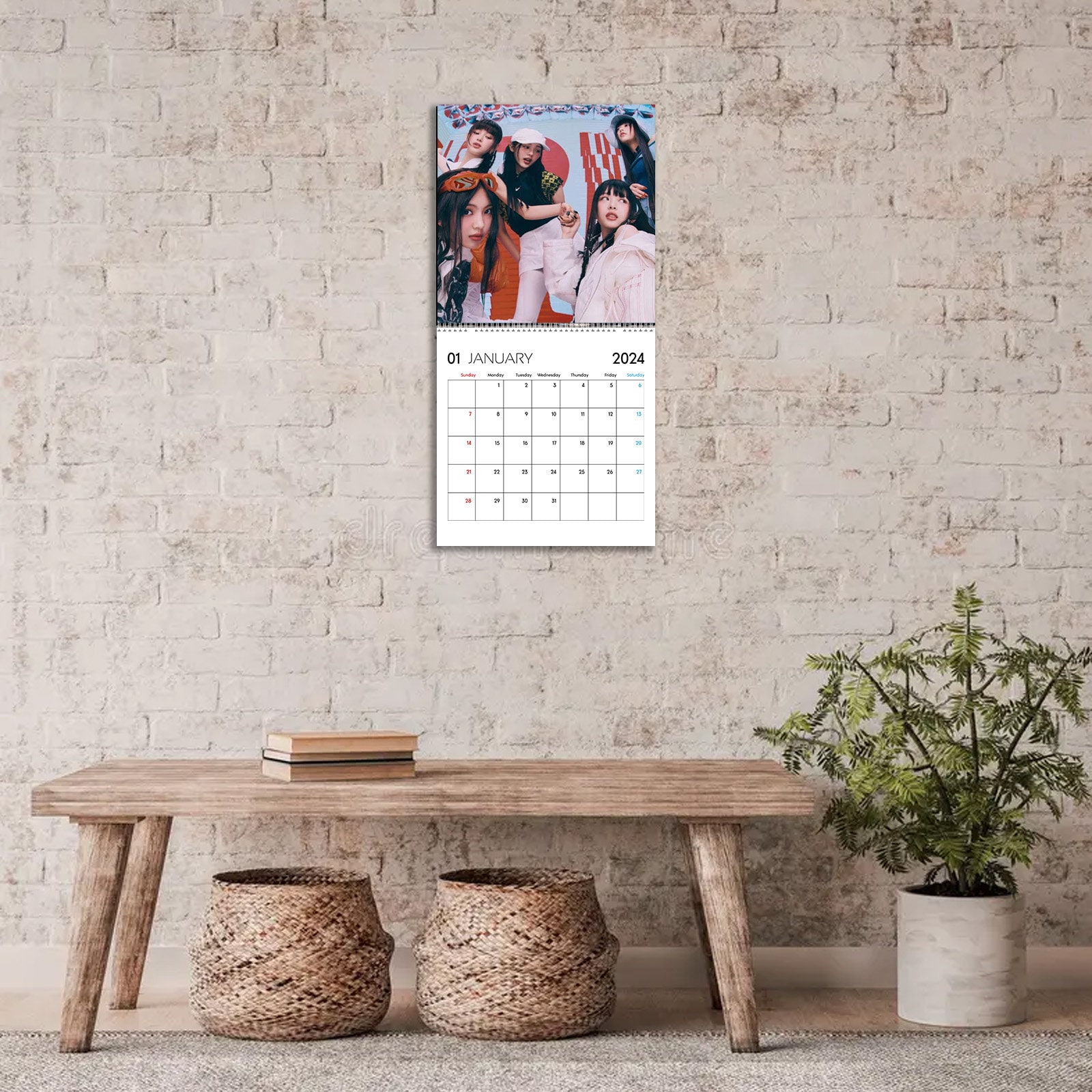 New Jeans Calendar 2024 New Jeans 2024 Celebrity Wall Calendar, Wall