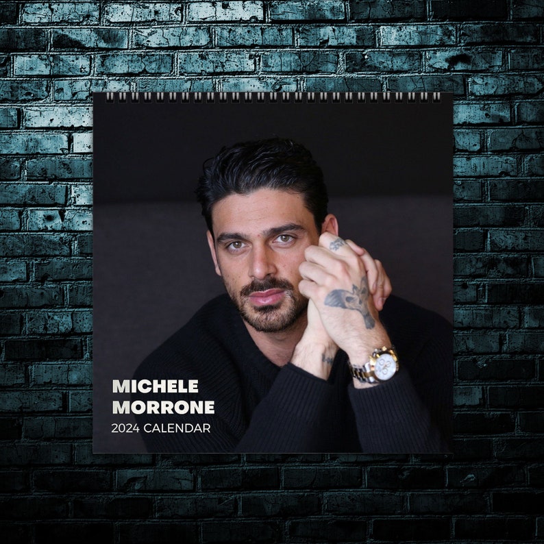 Michele Morrone Calendar 2024 Celebrity Calendar Michele Etsy
