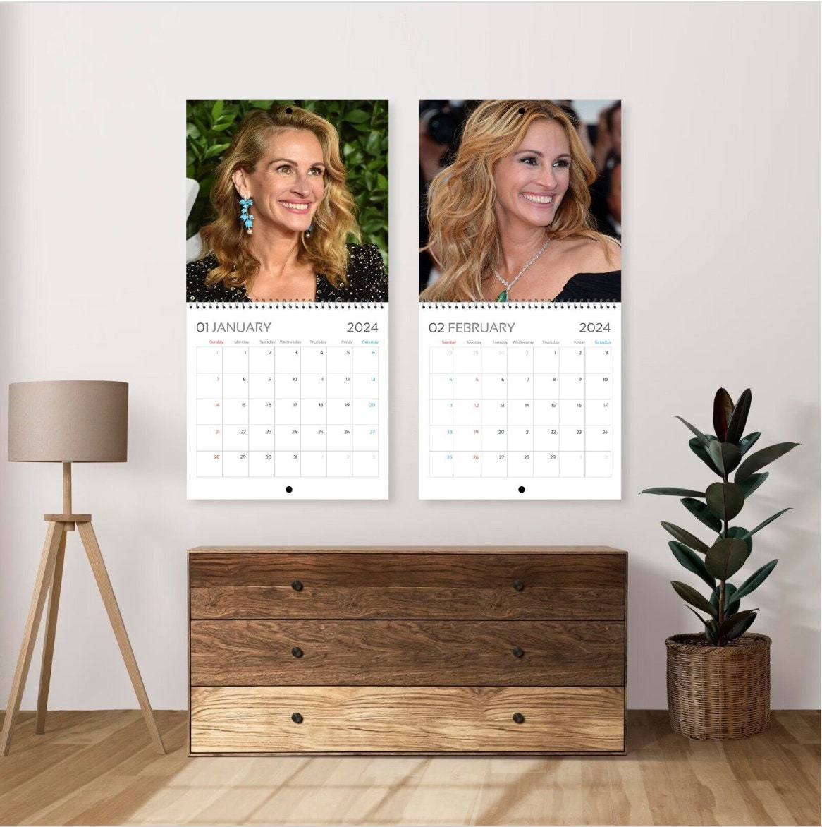 Julia Roberts Calendar 2025, Julia Roberts 2025 Celebrity Wall Calendar
