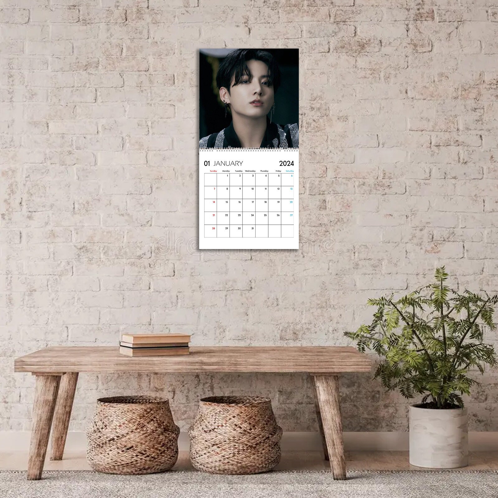 Jungkook Calendar 2024 Jungkook 2024 Celebrity Wall Calendar, Wall