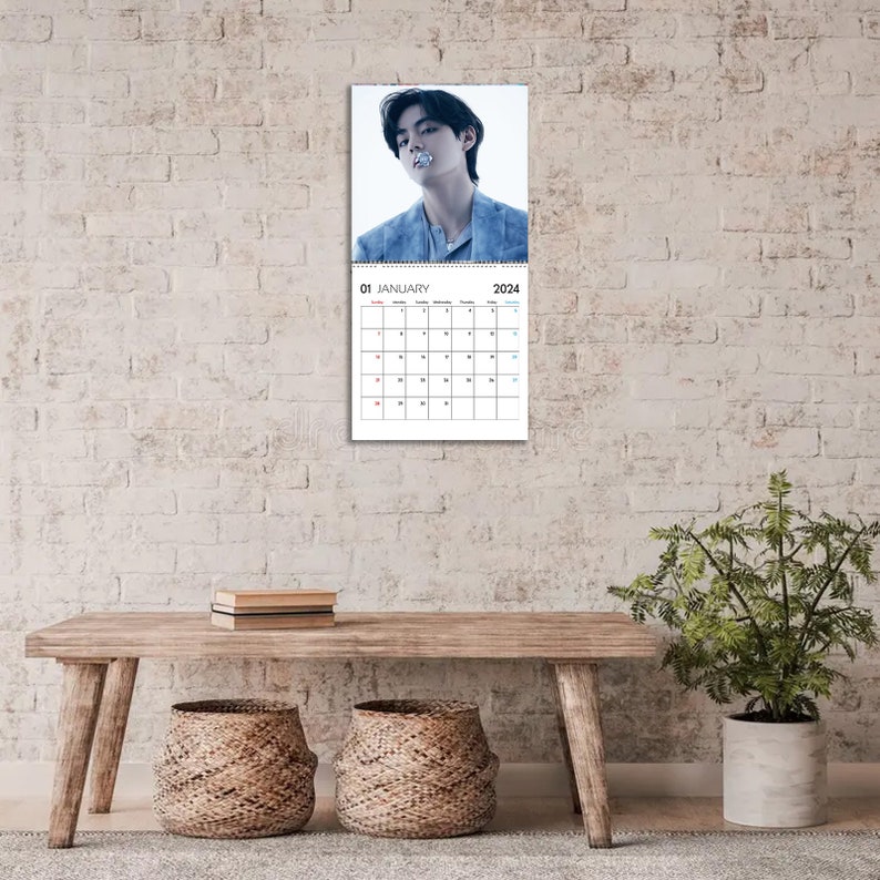V BTS Calendar 2024 Celeb Calendar V BTS 2024 Celebrity Wall Calendar
