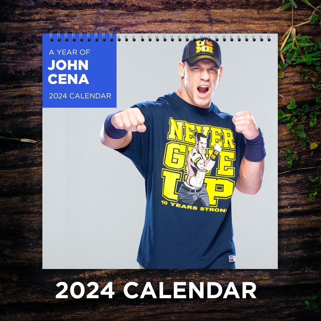 John Cena Calendar 2024, Celebrity Calendar, John Cena 2024 Celebrity