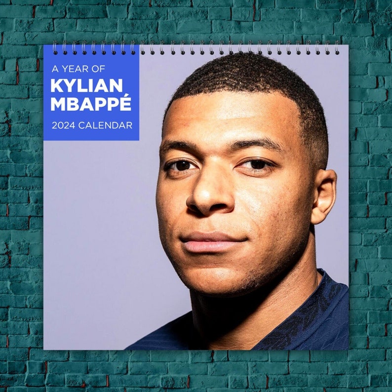 Kylian Mbappe Calendar 2024 Kylian Mbappe 2024 Celebrity Wall Calendar